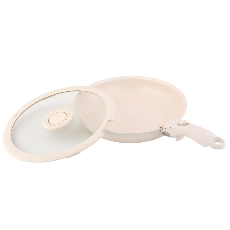 Сковорода с крышкой и съемной ручкой smart ceramic, D26 см (80496)