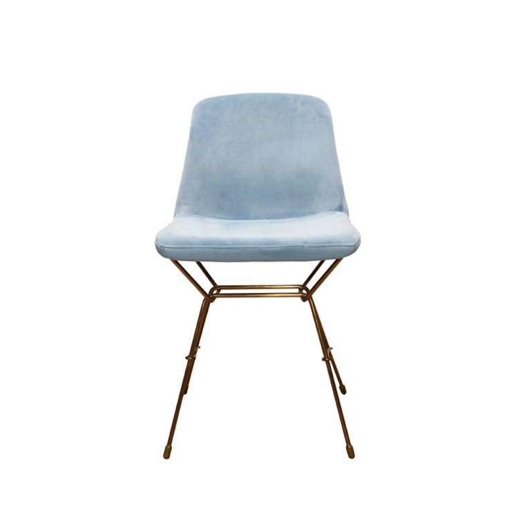 Стул SC-3288HW/blue, Каркас матовое золото, вельвет, ROOMERS FURNITURE Стул SC-3288HW/blue, Каркас матовое золото, вельвет, ROOMERS FURNITURE