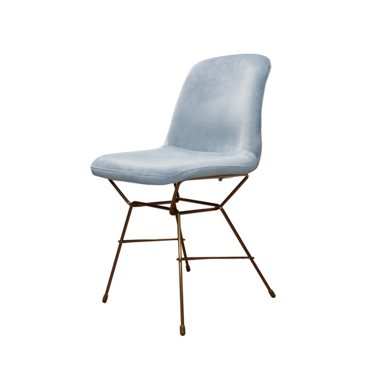 Стул SC-3288HW/blue, Каркас матовое золото, вельвет, ROOMERS FURNITURE Стул SC-3288HW/blue, Каркас матовое золото, вельвет, ROOMERS FURNITURE