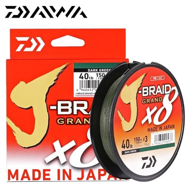 Леска плетеная Daiwa J-Braid Grand X8 150м 0.13мм светло-серый (59044)