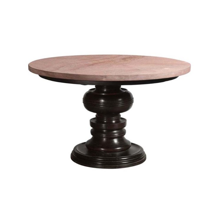 Стол Марбл PAE12383, 122, Массив манго, мрамор, dark brown/dark beige, ROOMERS FURNITURE