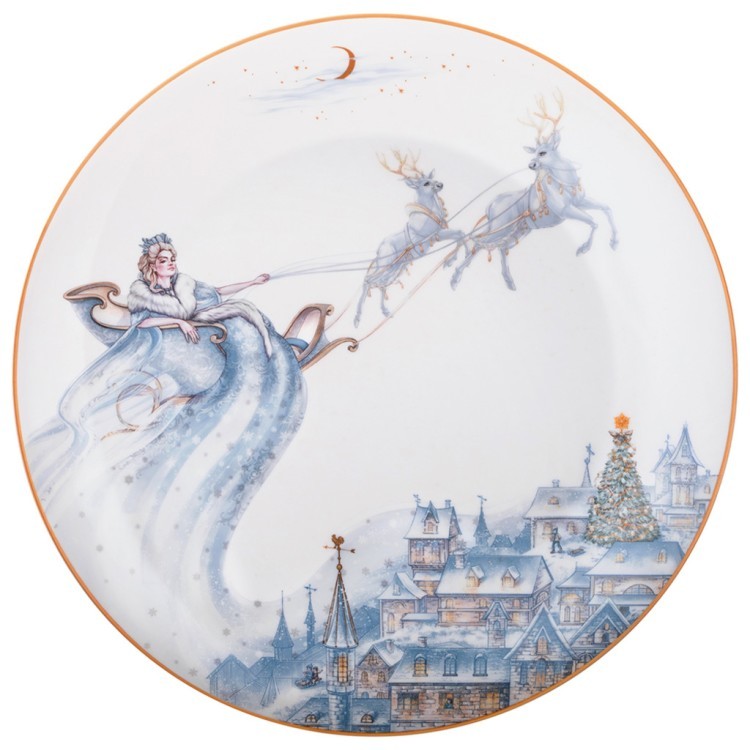 Тарелка обеденная lefard "снежная королева" 25,5 см, разноцветный (590-548-11) 