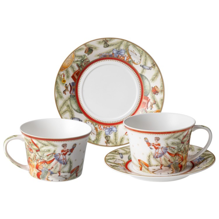 Чайный набор lefard "щелкунчик" на 2 пер. 4 пр. 250 мл (760-896-11) 