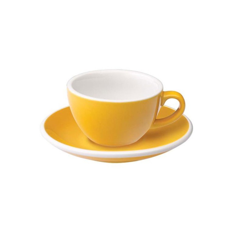 Чайная пара C088-60BYE/C088-30BYE, фарфор, Yellow, LOVERAMICS