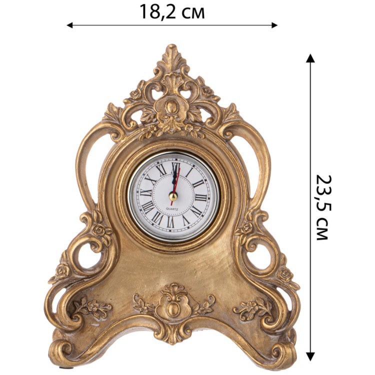 Часы настольные коллекция "рококо", 18,2*7,5*23,5cm Lefard (504-383)