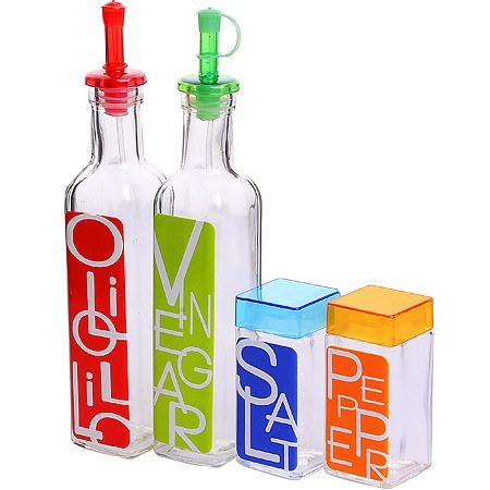 Набор емкостей для масла,приправ,специй и сыпучих продуктов 4пр Mayer&Boch (31059)