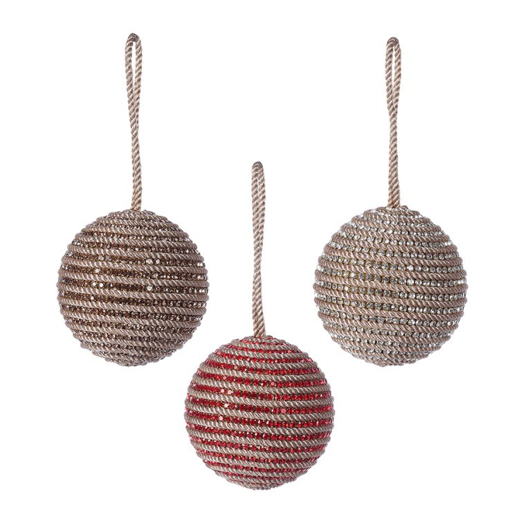 Набор елочных украшений rustic diamonds из коллекции new year essential, 3 шт. (79413)