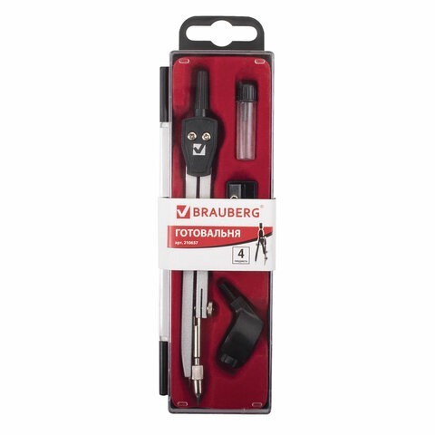 Готовальня для черчения Brauberg Architect 4 предмета 210657 (4) (86859) Готовальня для черчения Brauberg Architect 4 предмета 210657 (4) (86859)