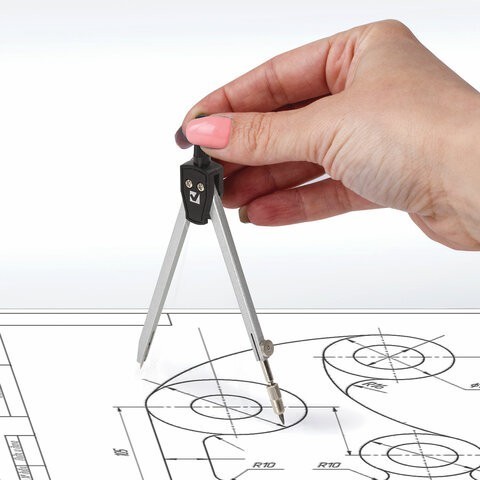 Готовальня для черчения Brauberg Architect 4 предмета 210657 (4) (86859) Готовальня для черчения Brauberg Architect 4 предмета 210657 (4) (86859)