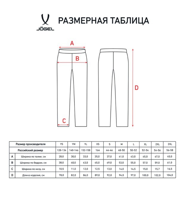 Брюки тренировочные JÖGEL DIVISION PerFormDRY Pro Training Pants, темно-синий, детский (1950097)