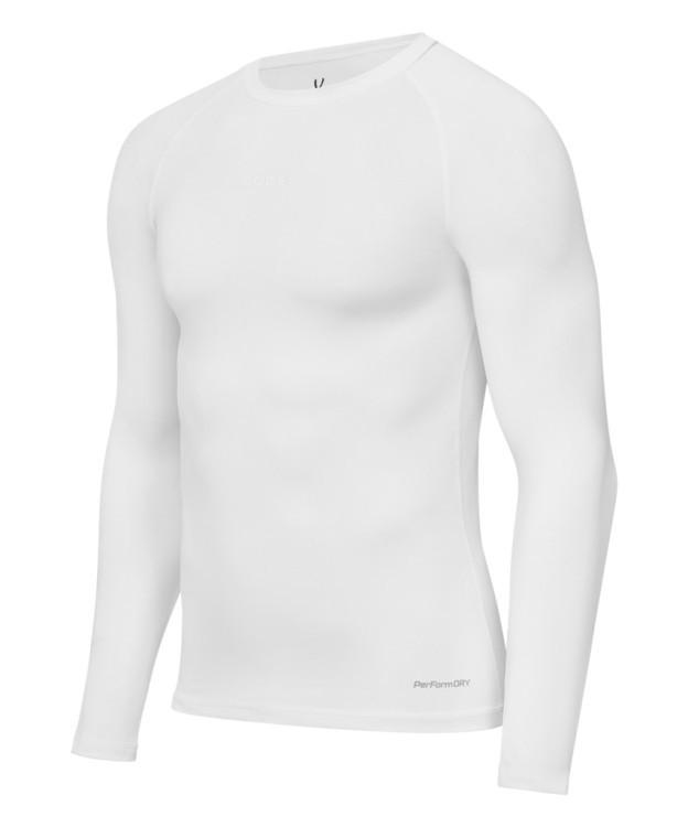 Футболка компрессионная с длинным рукавом JÖGEL PerFormDRY Baselayer LS Tee, белый (2117696) Футболка компрессионная с длинным рукавом JÖGEL PerFormDRY Baselayer LS Tee, белый (2117696)
