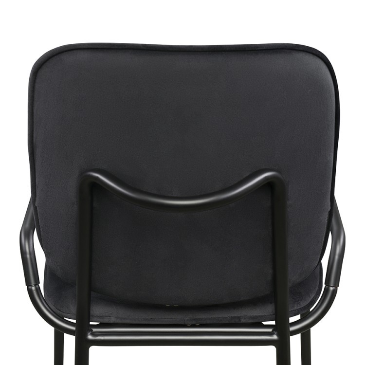 Стул ror, double frame, велюр, черный /черный (74429)