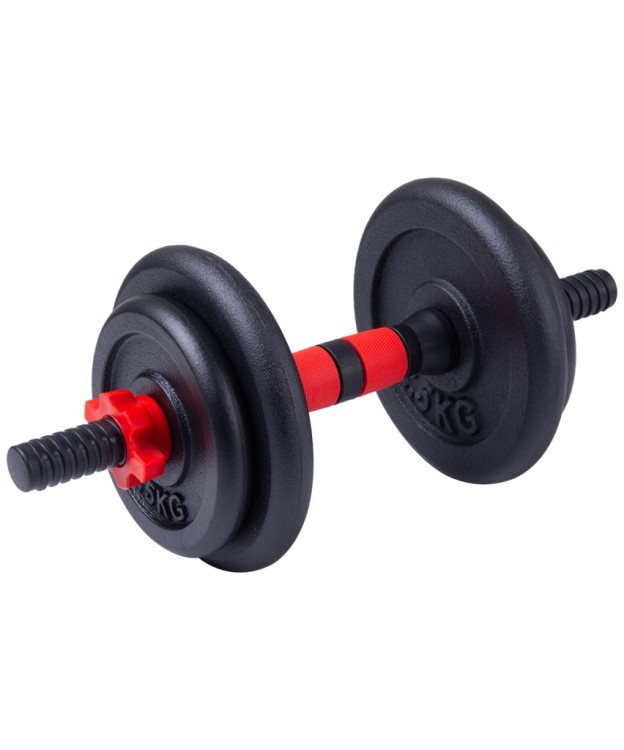БЕЗ УПАКОВКИ Гантель разборная в чемодане BASEFIT DB-705 чугун/пластик, 7,5 кг, 1 шт (2117738)