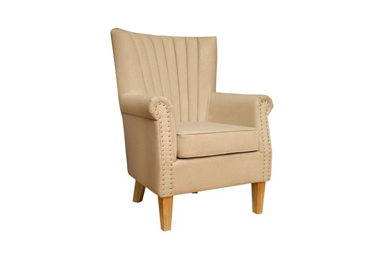Кресло, ткань бежевая 79х79х100 см (TT-00000432)
