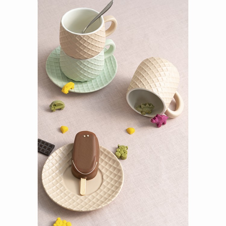 Чайная пара marshmallow 300 мл цвета топленого молока (75101)