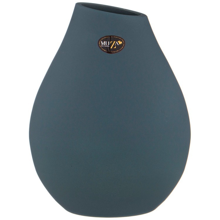 Ваза "eva satin sky" высота 19 см Muza (380-866)