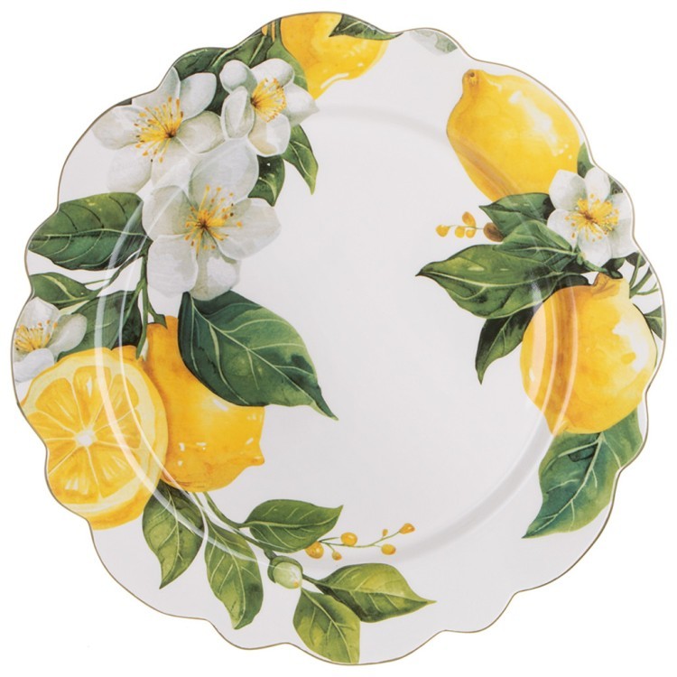 Тарелка обеденная lefard "лемон три" 27*2 см Lefard (358-2396)