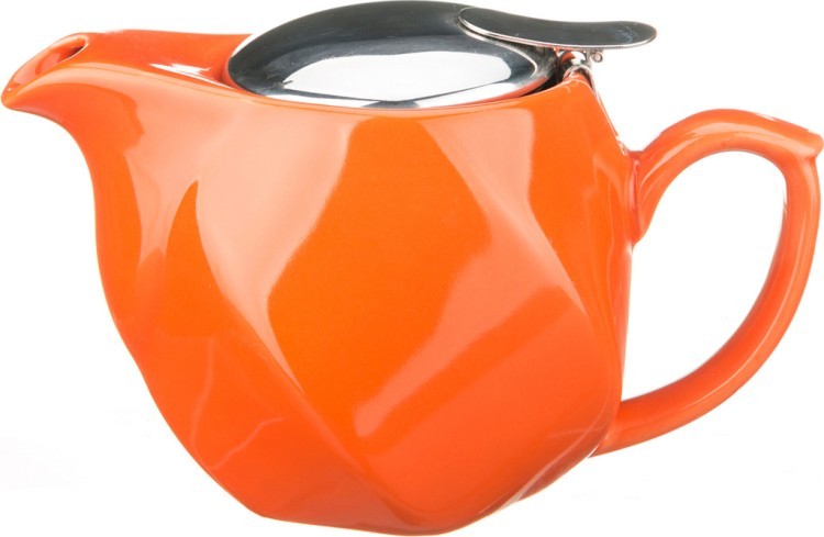 Заварочный чайник 500 мл. оранжевый Agness (470-183)