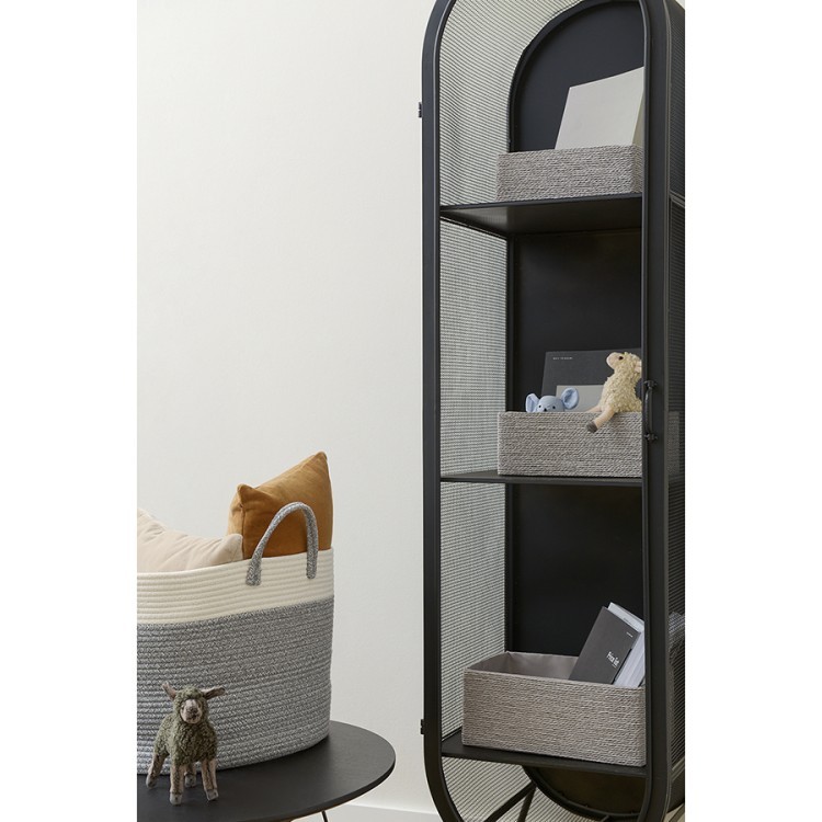 Корзина для хранения lian, 30х20х12 см, светло-серая (74856) Корзина для хранения lian, 30х20х12 см, светло-серая (74856)