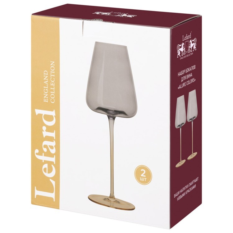 Набор бокалов для вина "alure colors" из 2 шт. 450 мл Lefard (685-159)