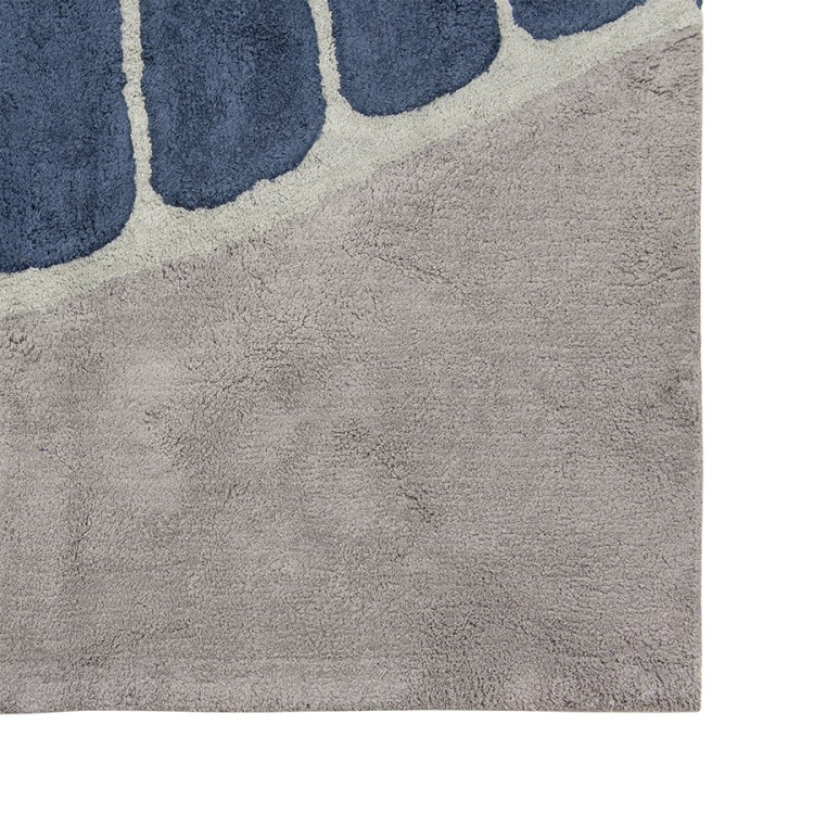 Ковер из хлопка с рисунком tea plantation серого цвета из коллекции terra, 200х300 см (74503)