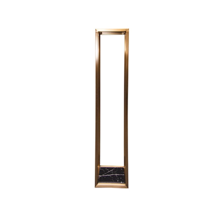 Стол приставной Z0155, стекло, нержавеющая сталь, black/matte gold, ROOMERS FURNITURE Стол приставной Z0155, стекло, нержавеющая сталь, black/matte gold, ROOMERS FURNITURE