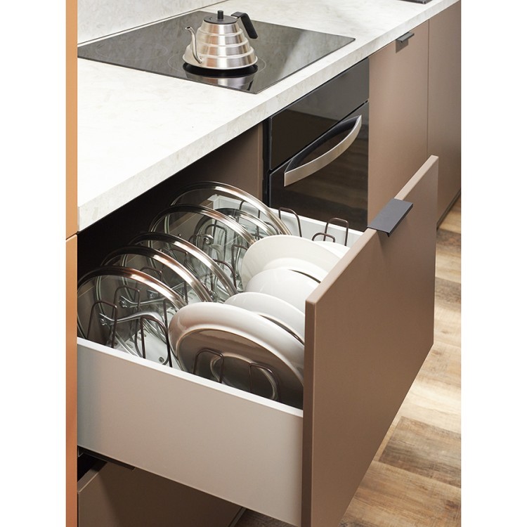 Органайзер для посуды ronja, 26,8х20,5 см, светло-серый/темно-сливовый (74915)