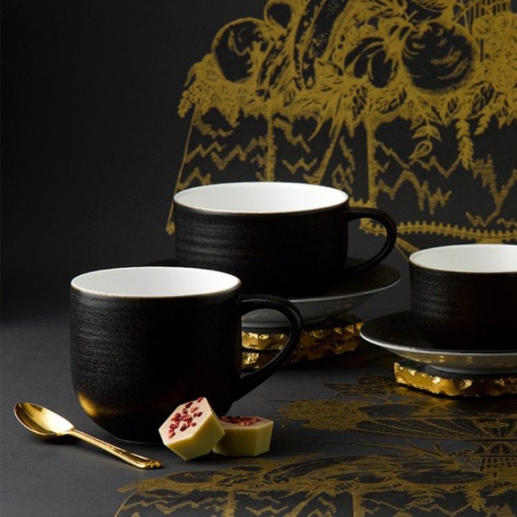 Кружка BRUBLA62721, костяной фарфор, Midnight, ROYAL CROWN DERBY Кружка BRUBLA62721, костяной фарфор, Midnight, ROYAL CROWN DERBY