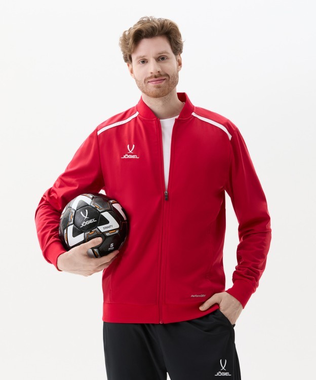 Олимпийка JOGEL DIVISION PerFormDRY Pre-match Knit Jacket, красный (2107256)