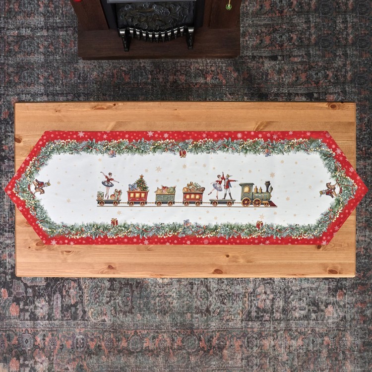 Дорожка на стол "щелкунчик", 45х145см, красный, 100% хлопок,твил Lefard (850-762-3)