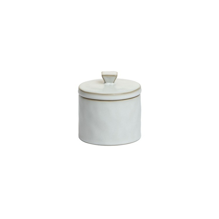 Чаша с крышкой L9657-Cream, каменная керамика, ROOMERS TABLEWARE