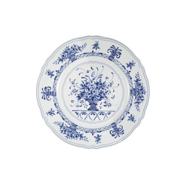 Тарелка LANT032BL002210, фарфор, white, blue, LE COQ