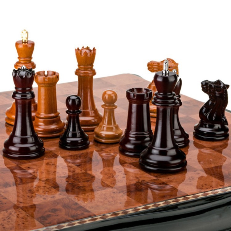 Шахматная доска с деревянными фигурками 49*49*9 см Polite Crafts&gifts (176-028) 