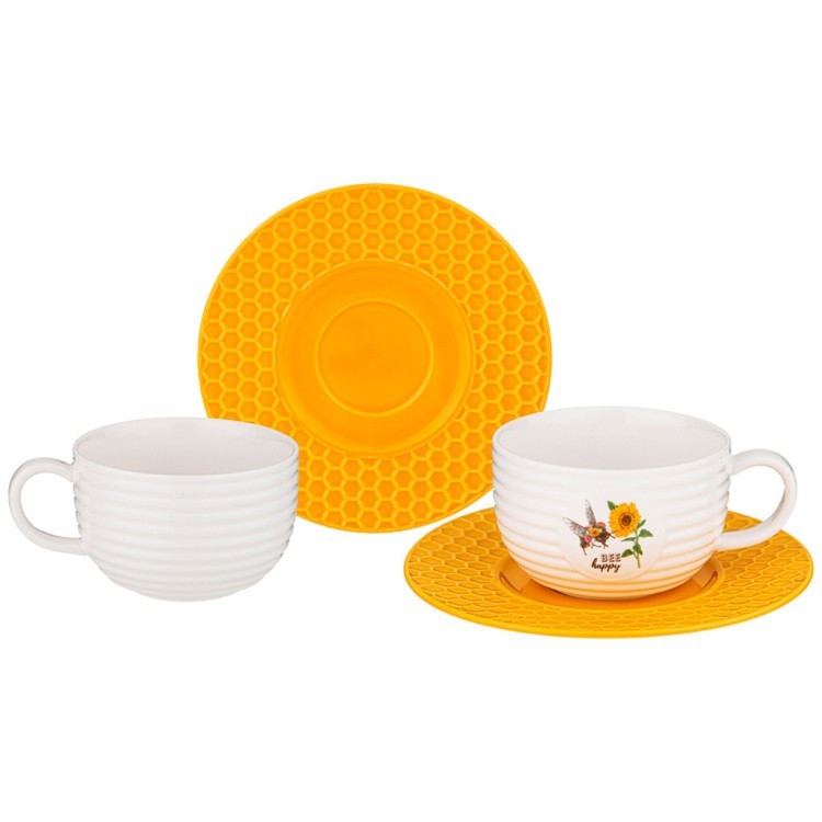 Чайный набор lefard "honey bee" на 2 пер. 4 пр. 240 мл Lefard (151-189) Чайный набор lefard "honey bee" на 2 пер. 4 пр. 240 мл Lefard (151-189)
