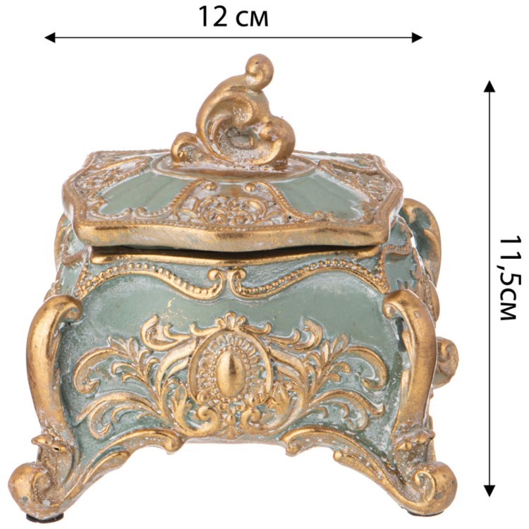 Шкатулка коллекция "рококо", 12*11,2*11,1cm Lefard (504-374)