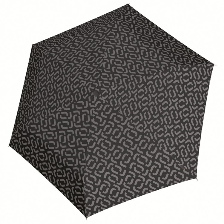 Зонт механический pocket mini signature black (72262)