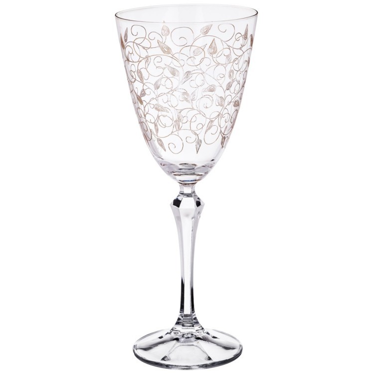 Набор бокалов для вина из 6 шт. "elisabeth" 350 мл. высота=23 см. (кор=8набор.) Bohemia Crystal (674-587)