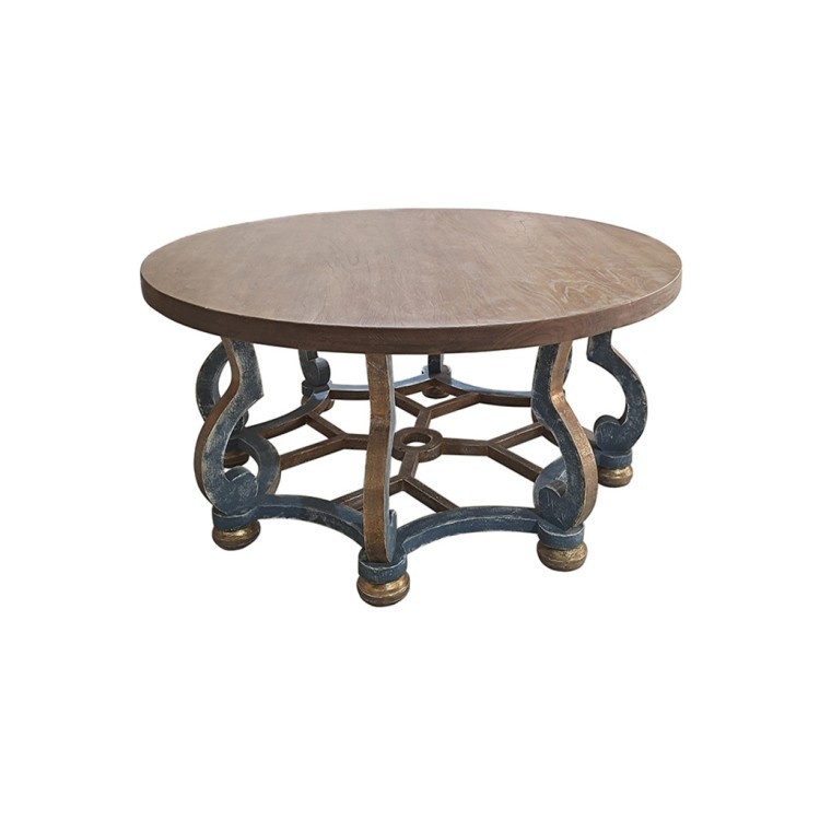 Стол LI-SH11-25-75, 160, береза, вяз, brown/grey-blue/gold, ROOMERS FURNITURE
