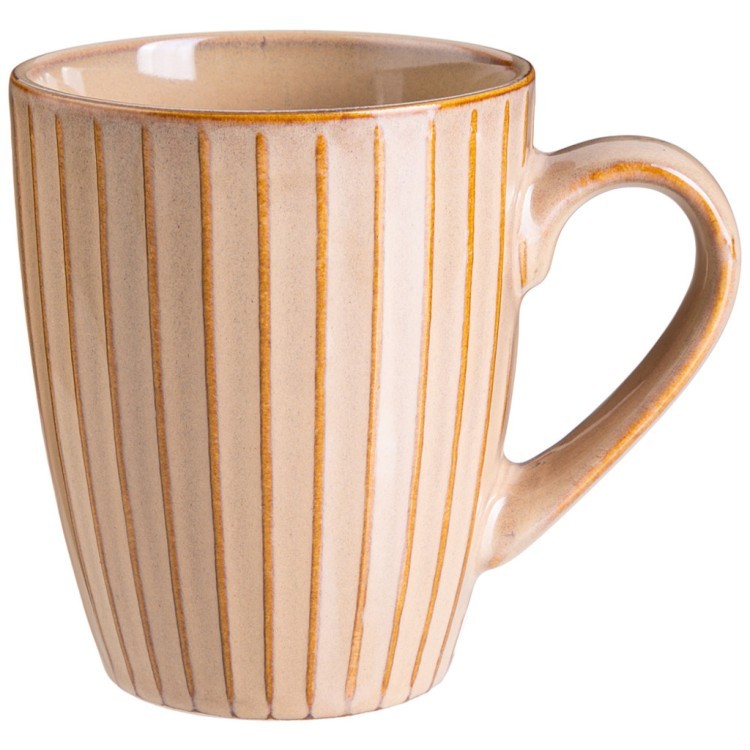 Кружка 365 мл "stripe collection" цвет:сливочный мал. уп. = 6 шт мин. партия Lefard (191-217)