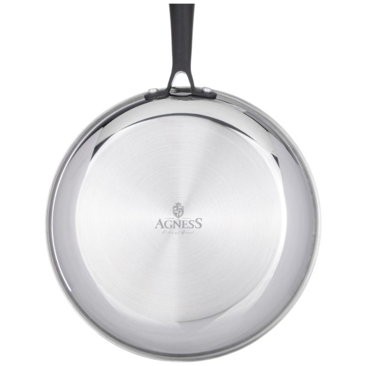 Сковорода c антипригарным покрытием "iron chef" agness 28*5.2cm технология 3-ply, нерж.сталь 18/10 Agness (947-104) Сковорода c антипригарным покрытием "iron chef" agness 28*5.2cm технология 3-ply, нерж.сталь 18/10 Agness (947-104)