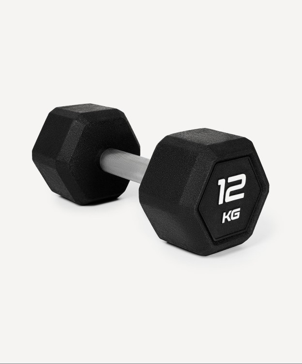 Гантель гексагональная DB-301PRO 12 кг, обрезиненная, черный (2115113) Гантель гексагональная DB-301PRO 12 кг, обрезиненная, черный (2115113)