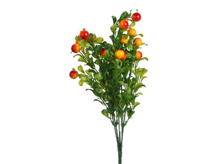 Цветок искусственный "паслен"  высота=30 см. Huajing Plastic (23-336)