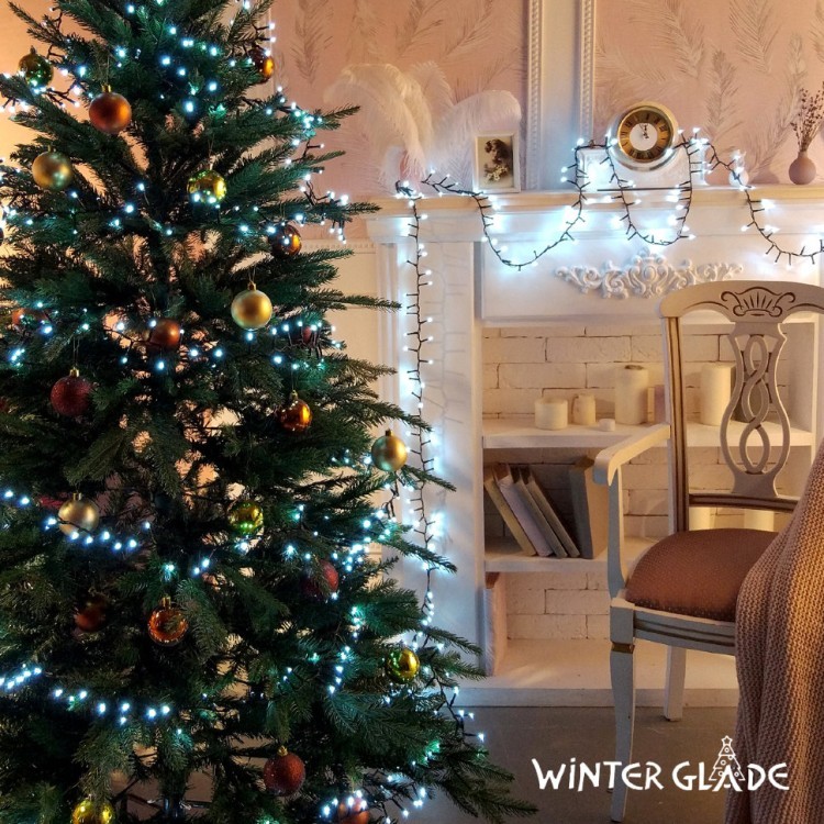 Светодиодная гирлянда (холодный бел. свет) Winter Glade CC1000 для улицы и дома 2000 см (61452) Светодиодная гирлянда (холодный бел. свет) Winter Glade CC1000 для улицы и дома 2000 см (61452)