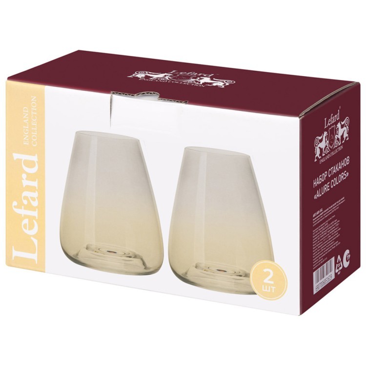 Набор стаканов "alure colors" из 2 шт. 440 мл Lefard (685-161)