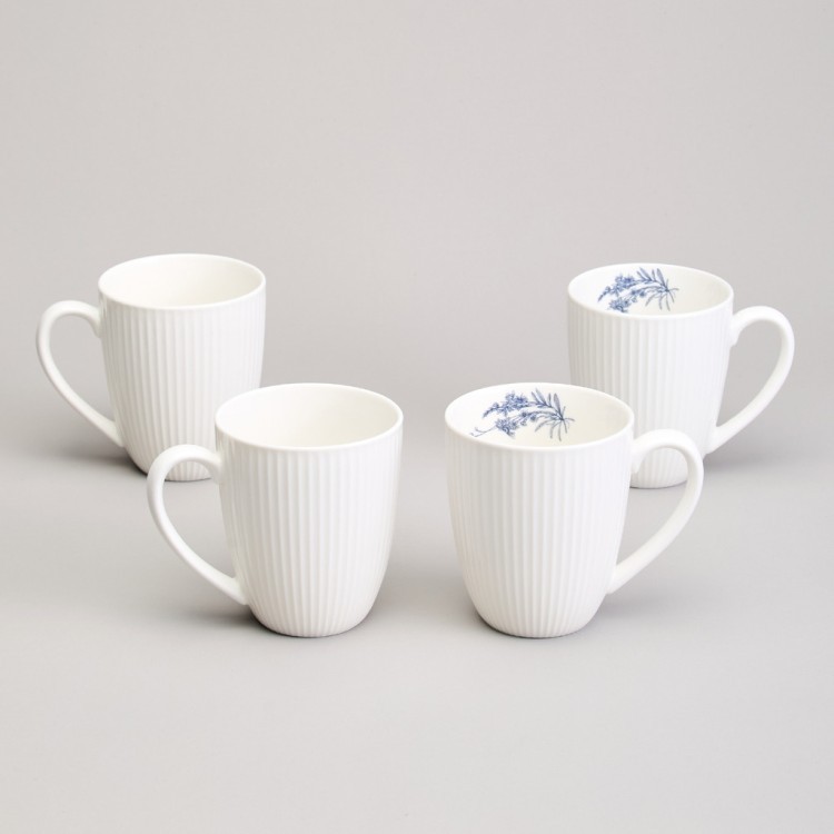 Набор кружек lefard "royal blue" 4 шт. 400 мл 12*9*10,5 см Lefard (425-104)