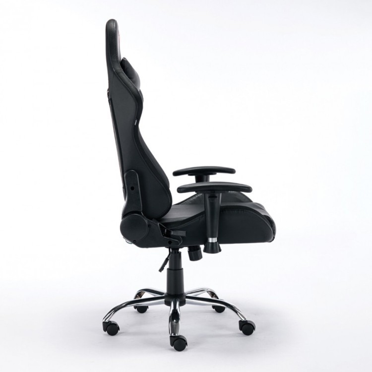 Кресло компьютерное BRABIX Lumen GM-150 RGB подсветка экокожа черное 532801 (1) (94675)
