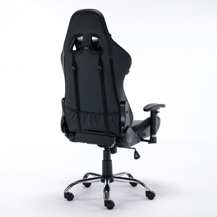 Кресло компьютерное BRABIX Lumen GM-150 RGB подсветка экокожа черное 532801 (1) (94675)