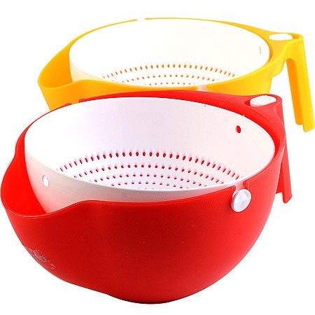 Дуршлаг с миской 2 в 1 с ручкой (RE627)