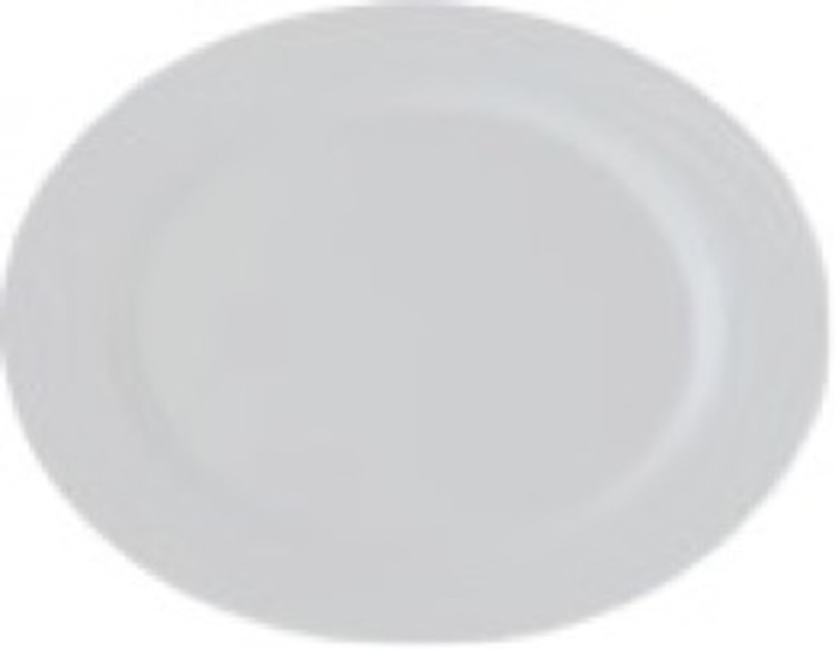 Тарелка, овальная S2263, фарфор, white
