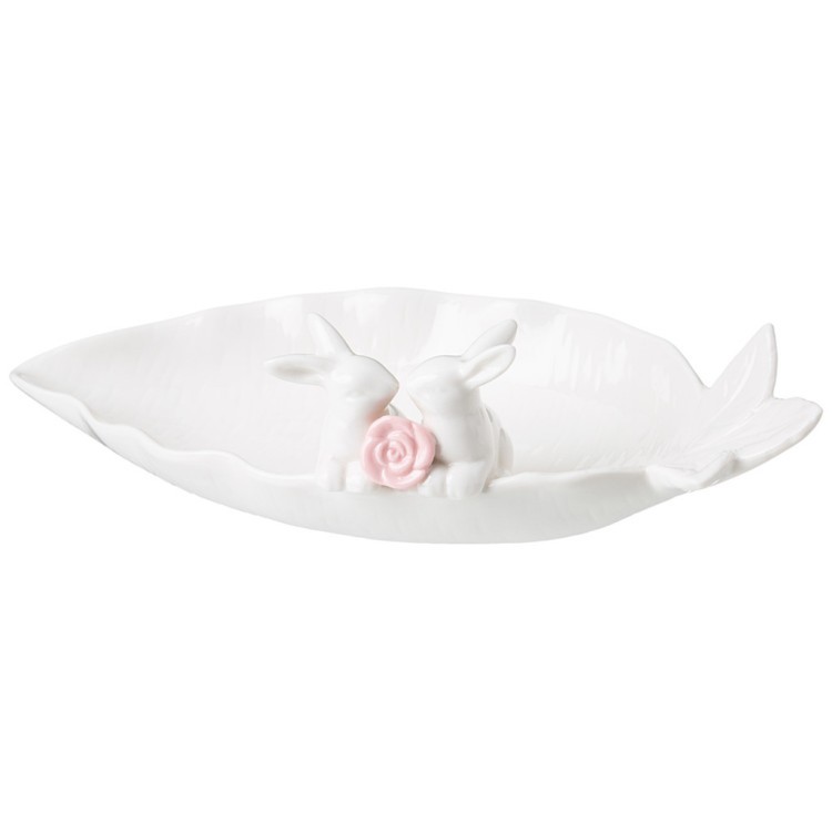 Подставка декоративная для мелочей "зайчики" 27х11,5х7,8 см Lefard (146-2012)